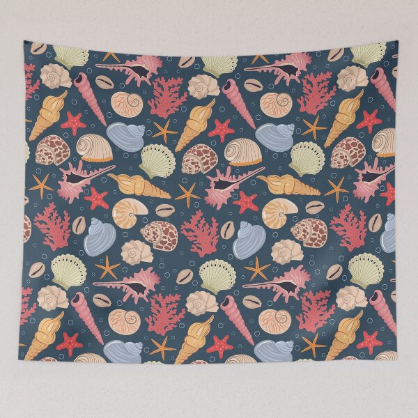 Item preview, Colorful Seashells Coral  designed and sold by HarrioBend.