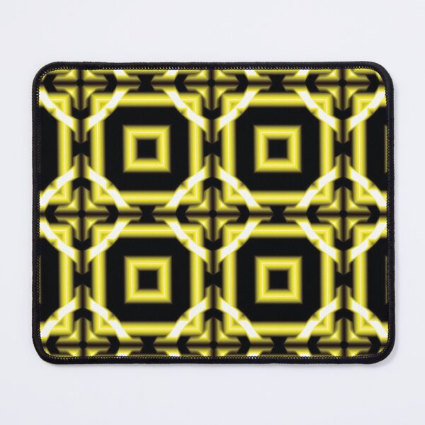 Item preview, Yellow, grey & black repeat pattern. designed and sold by Anne Huth.