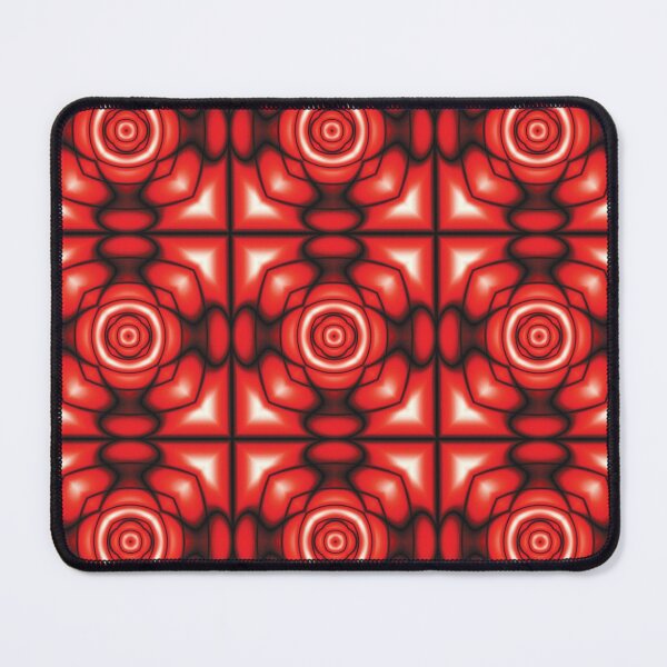 Item preview, Beautiful glowing, geometric red rose repeat pattern. designed and sold by Anne Huth.