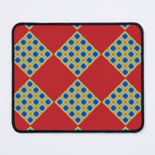 Item preview, Blue, yellow and red repeat pattern. designed and sold by Anne Huth.