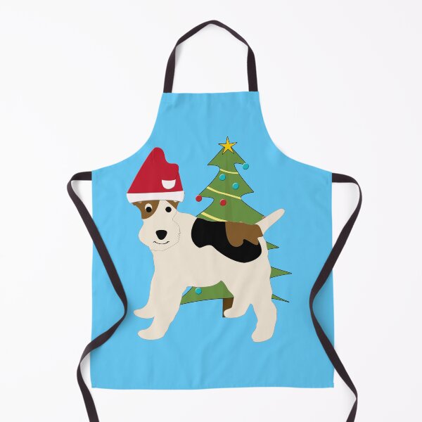 Item preview, Cute Cartoon Wire Fox Terrier in a Santa Hat designed and sold by dogplay.