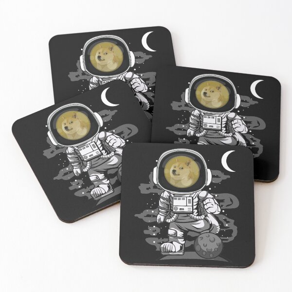 Item preview, Astronaut Dogecoin DOGE Coin To The Moon Crypto Token Cryptocurrency Wallet designed and sold by HarveyWatkins1.