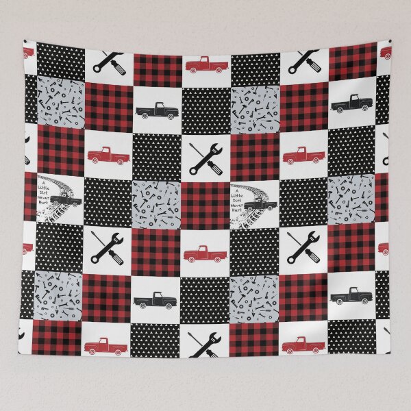 Item preview, Mechanic plaid pattern background designed and sold by PatrickRobbin.
