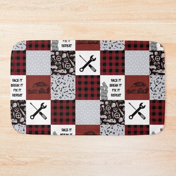 Item preview, Mechanic red plaid pattern background designed and sold by PatrickRobbin.
