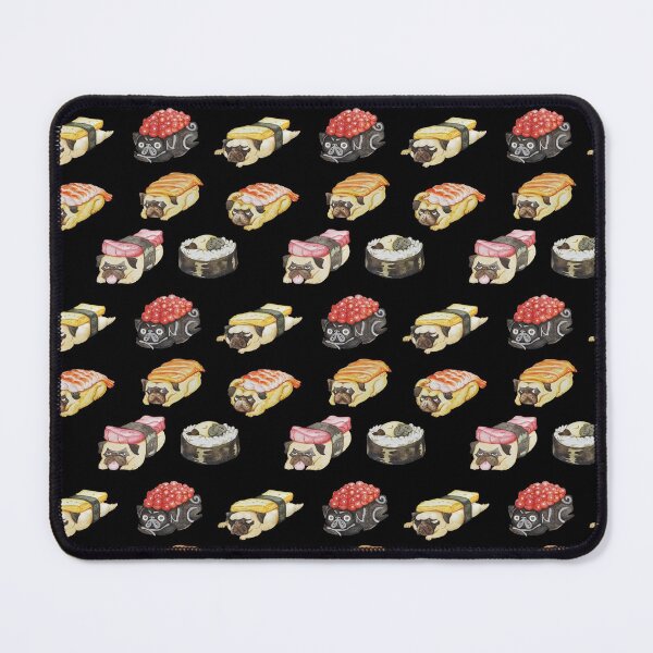 Item preview, Sushi Pug Watercolor designed and sold by Huebucket.