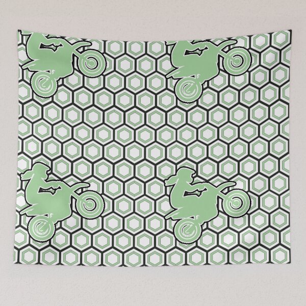 Item preview, Motocross Hexagon pattern designed and sold by PatrickRobbin.
