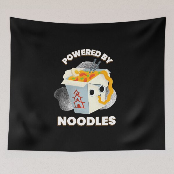 Item preview,   POWERED BY NOODLES  designed and sold by RetroPlaceee.