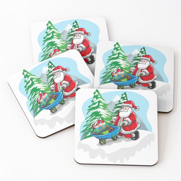 Item preview, Christmas Santa and his gift wagon designed and sold by akiitzu-lm.