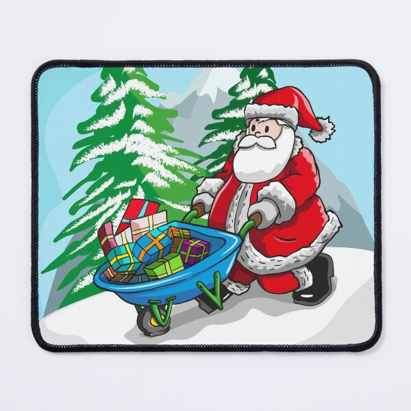 Item preview, Christmas Santa and his gift wagon designed and sold by akiitzu-lm.