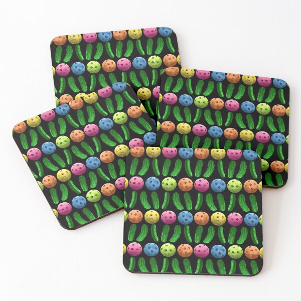 Item preview, Multicolor Pickleball Pickles Pattern designed and sold by PatrickRobbin.