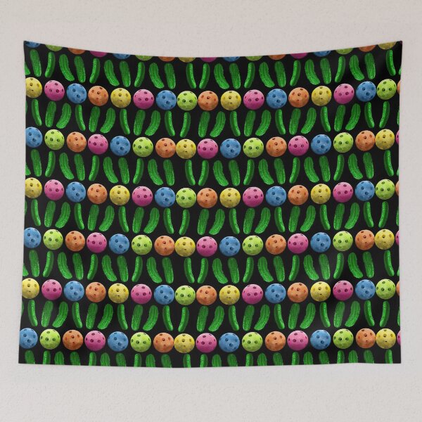 Item preview, Multicolor Pickleball Pickles Pattern designed and sold by PatrickRobbin.