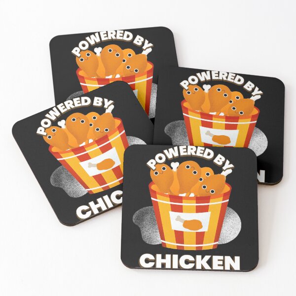 Item preview,    POWERED BY CHICKEN  designed and sold by RetroPlaceee.