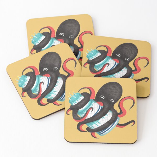Item preview, Octopus With Cake designed and sold by RoamingGeek.