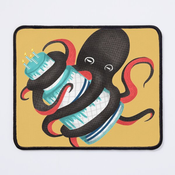 Item preview, Octopus With Cake designed and sold by RoamingGeek.