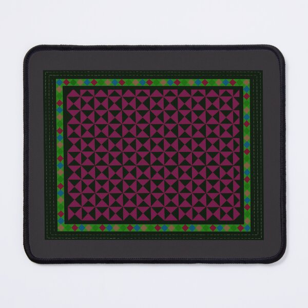 Item preview, Traditional Quilt Design - Black, Magenta, Green designed and sold by BilloRaani.