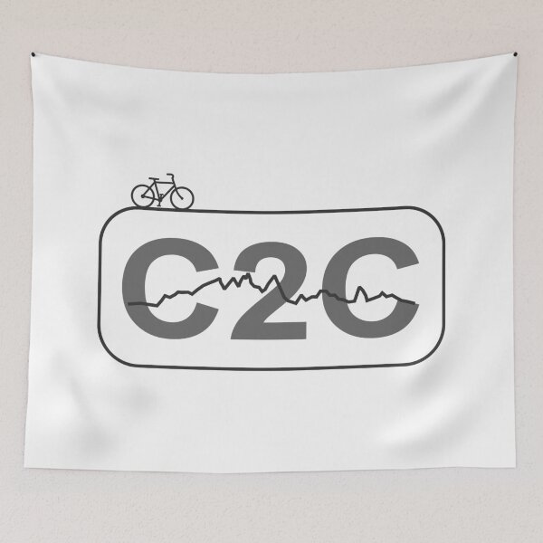 Item preview, C2C Cycle Route Black/Grey designed and sold by cycleexplorers.