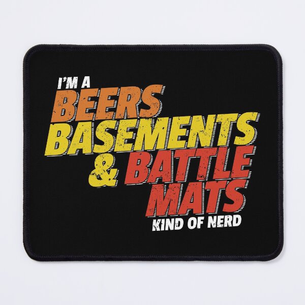 Item preview, Beer Basements and Battle Mats Kind of Nerd designed and sold by DnlDesigns.