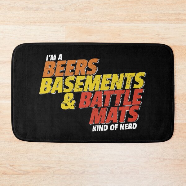 Item preview, Beer Basements and Battle Mats Kind of Nerd designed and sold by DnlDesigns.