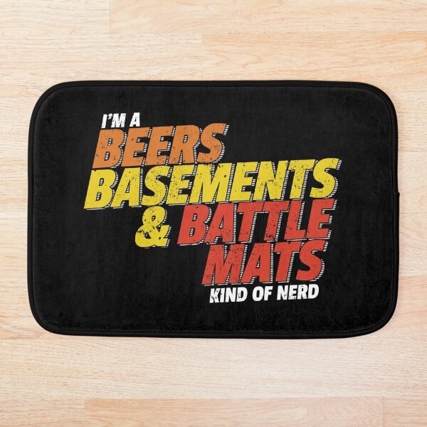 Item preview, Beer Basements and Battle Mats Kind of Nerd designed and sold by DnlDesigns.