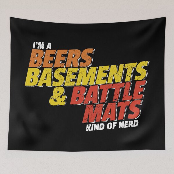 Item preview, Beer Basements and Battle Mats Kind of Nerd designed and sold by DnlDesigns.