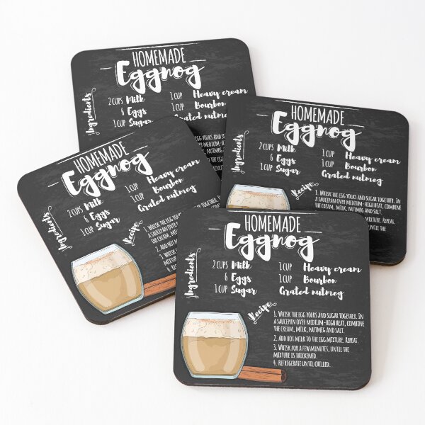 Item preview, How to Make Eggnog at Home - Creative Christmas design pattern art piece designed and sold by HROC.