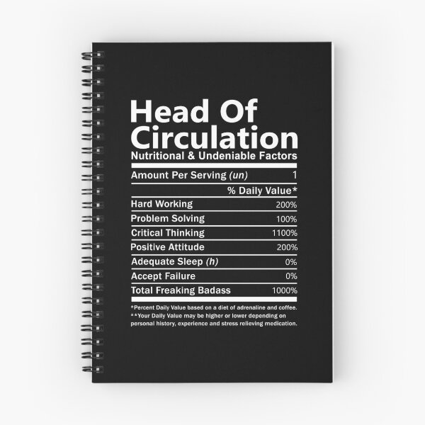 Item preview, Head Of Circulation T Shirt - Nutritional and Undeniable Factors Gift Item Tee designed and sold by oslandefren.