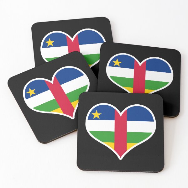 Item preview, Central African Republic Flag Heart designed and sold by PKHalford.