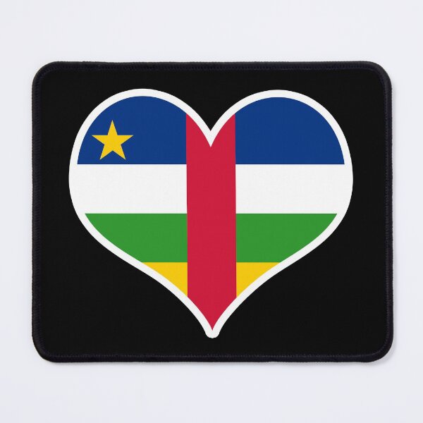 Item preview, Central African Republic Flag Heart designed and sold by PKHalford.