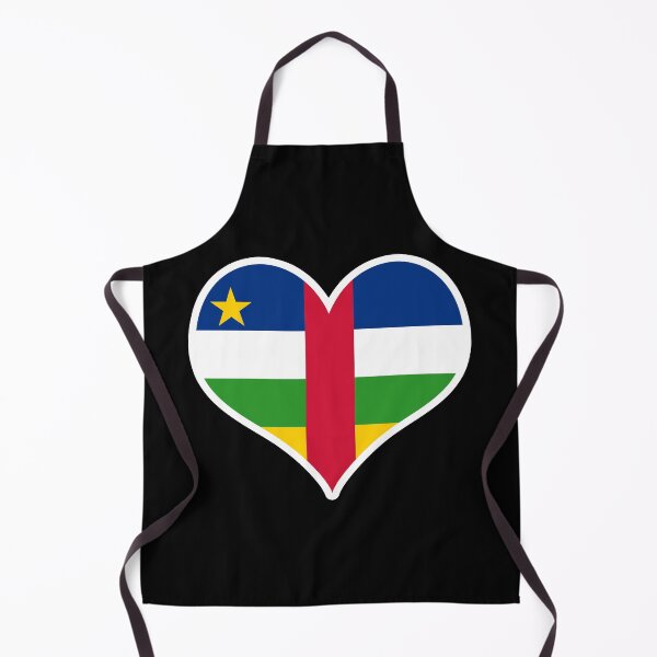 Item preview, Central African Republic Flag Heart designed and sold by PKHalford.