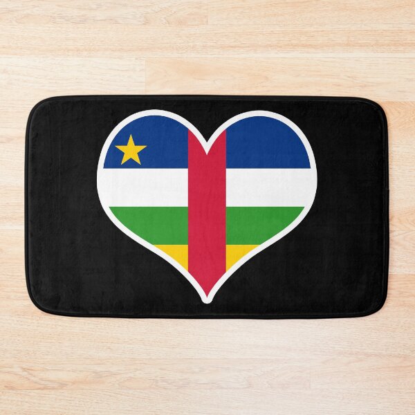 Item preview, Central African Republic Flag Heart designed and sold by PKHalford.
