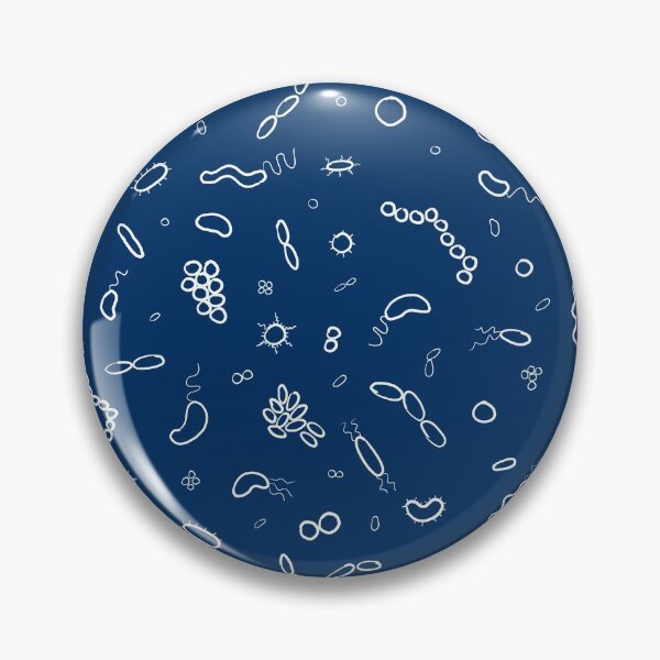 Aperçu de l'œuvre Microbes bleus et blancs créée et vendue par ktbelliss.