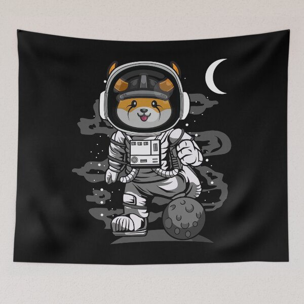Item preview, Astronaut Floki Inu Coin Floki Army To The Moon Crypto Token Cryptocurrency Wallet designed and sold by HarveyWatkins1.
