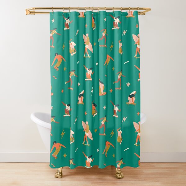 Skate girls Shower Curtain