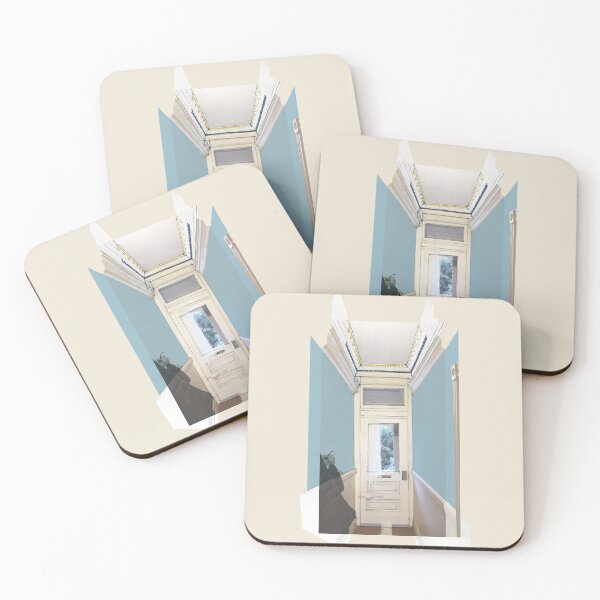 Item preview, Edwardian Hallway - Cyan on Cream designed and sold by KLA-GustFlo.