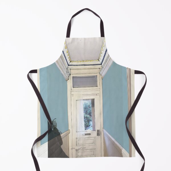Item preview, Edwardian Hallway - Cyan on Cream designed and sold by KLA-GustFlo.