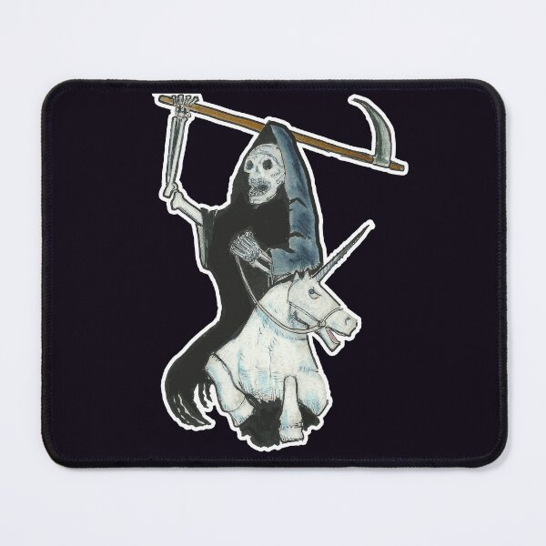 Item preview, Grim Reaper On Scary Unicorn designed and sold by Starbelly208.