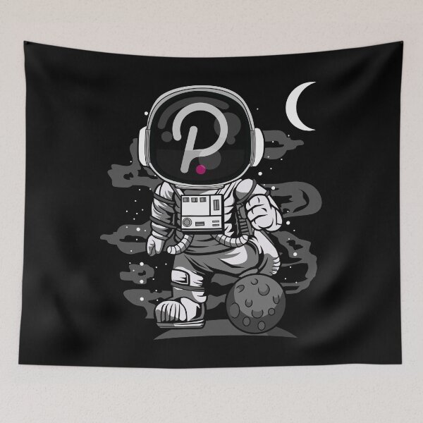 Artikelvorschau, Astronaut Polkadot DOT Coin zum Mond Krypto Token Kryptowährung Wallet entworfen und verkauft von HarveyWatkins1.