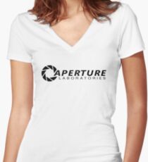 Aperture Laboratories Women's Fitted V-Neck T-Shirt