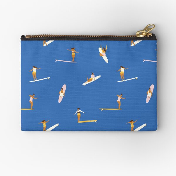 Surf sistas in Blue Zipper Pouch