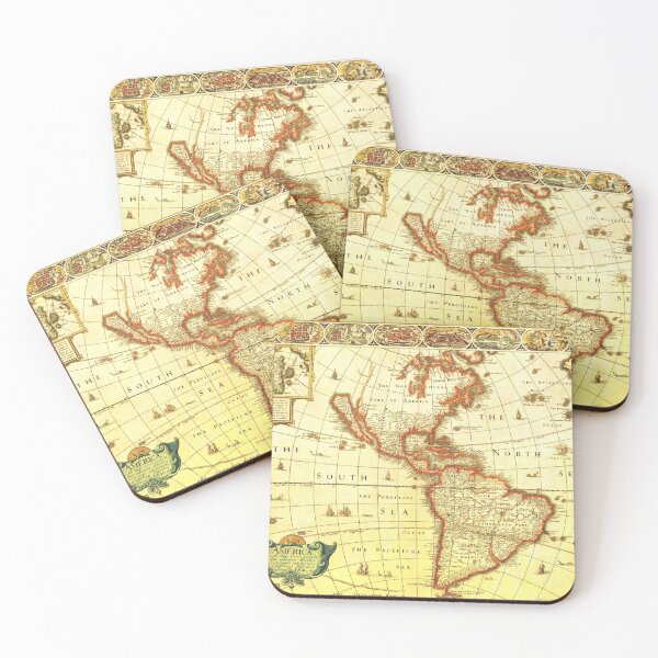 Item preview, 1626-1627 Vintage Map of America designed and sold by Vintage by Kaya.