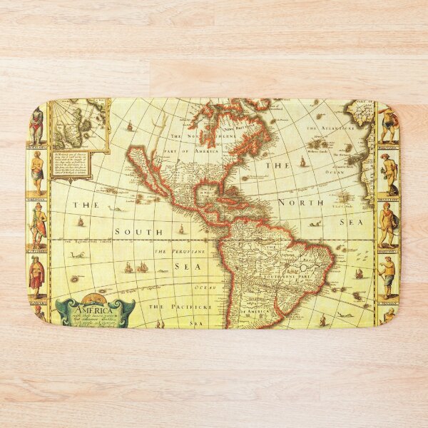 Item preview, 1626-1627 Vintage Map of America designed and sold by Vintage by Kaya.