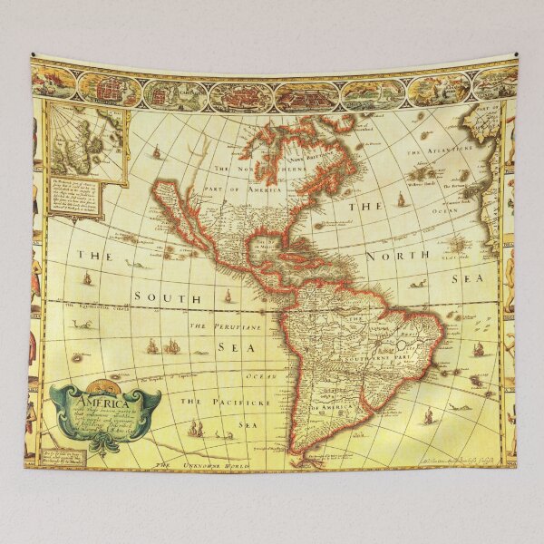 Item preview, 1626-1627 Vintage Map of America designed and sold by Vintage by Kaya.