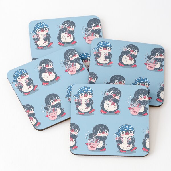 Item preview, Penguins Working With Fish  designed and sold by LucianaShop.