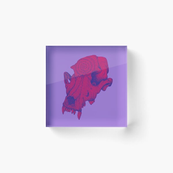 Item preview, Purple dog skull designed and sold by Taylor Yeager.