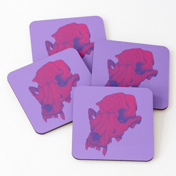 Item preview, Purple dog skull designed and sold by Taylor Yeager.