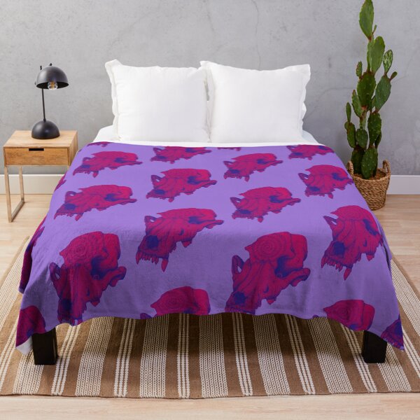 Item preview, Purple dog skull designed and sold by Taylor Yeager.