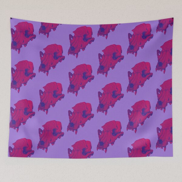 Item preview, Purple dog skull designed and sold by Taylor Yeager.