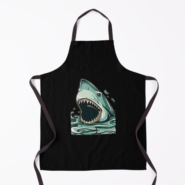 Item preview, MEAN HUNGRY PREDATOR OCEAN SHARK WITH SHARP TEETH designed and sold by MrCreativeArts.