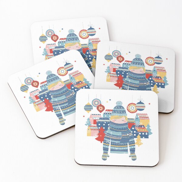Item preview, Scandi Girl Blue Christmas designed and sold by moosemtndesign.