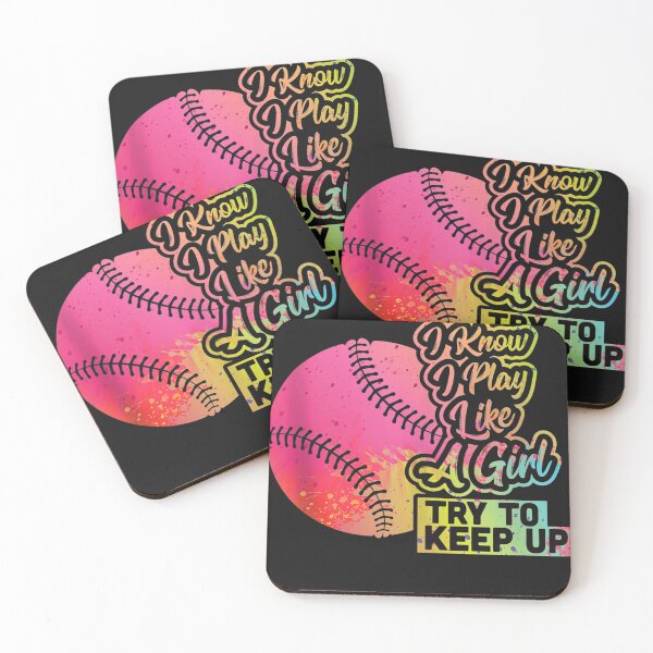 Item preview, Baseball Women Funny Gift Team Play Like a Girl Softball  designed and sold by CruzJane.